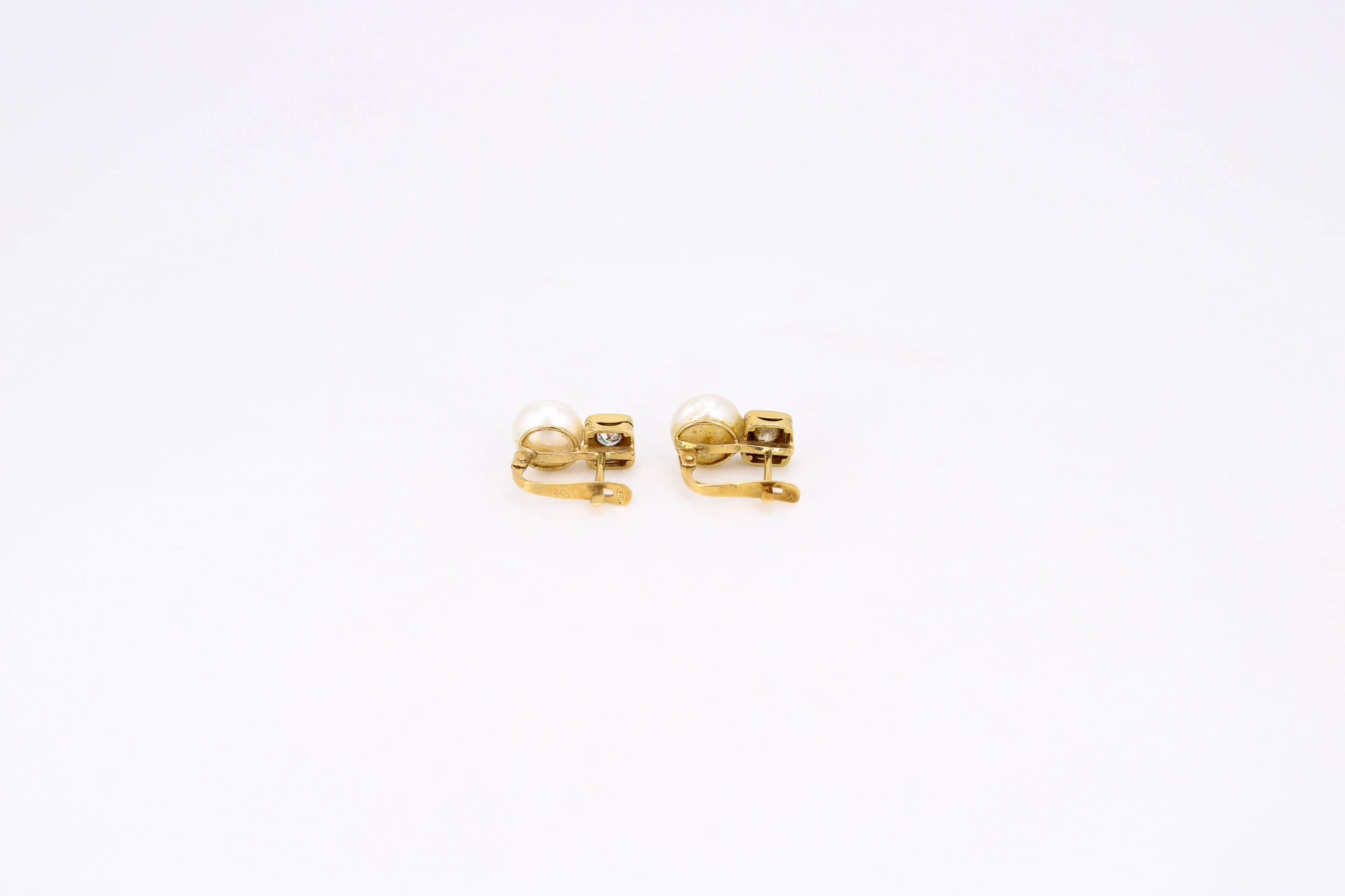 Pendientes de oro 18K con perlas — foto 3