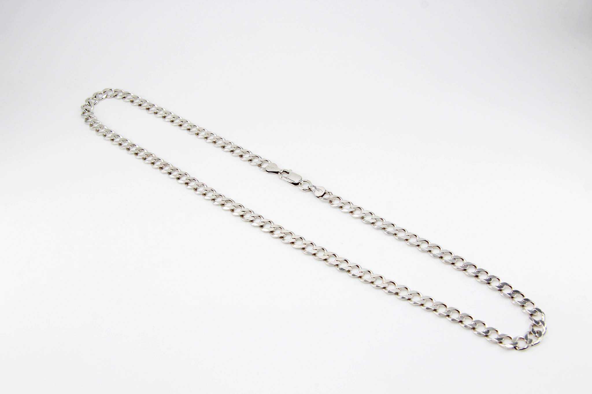 Collar de plata 925 eslabones barbada 7x510mm — foto 3