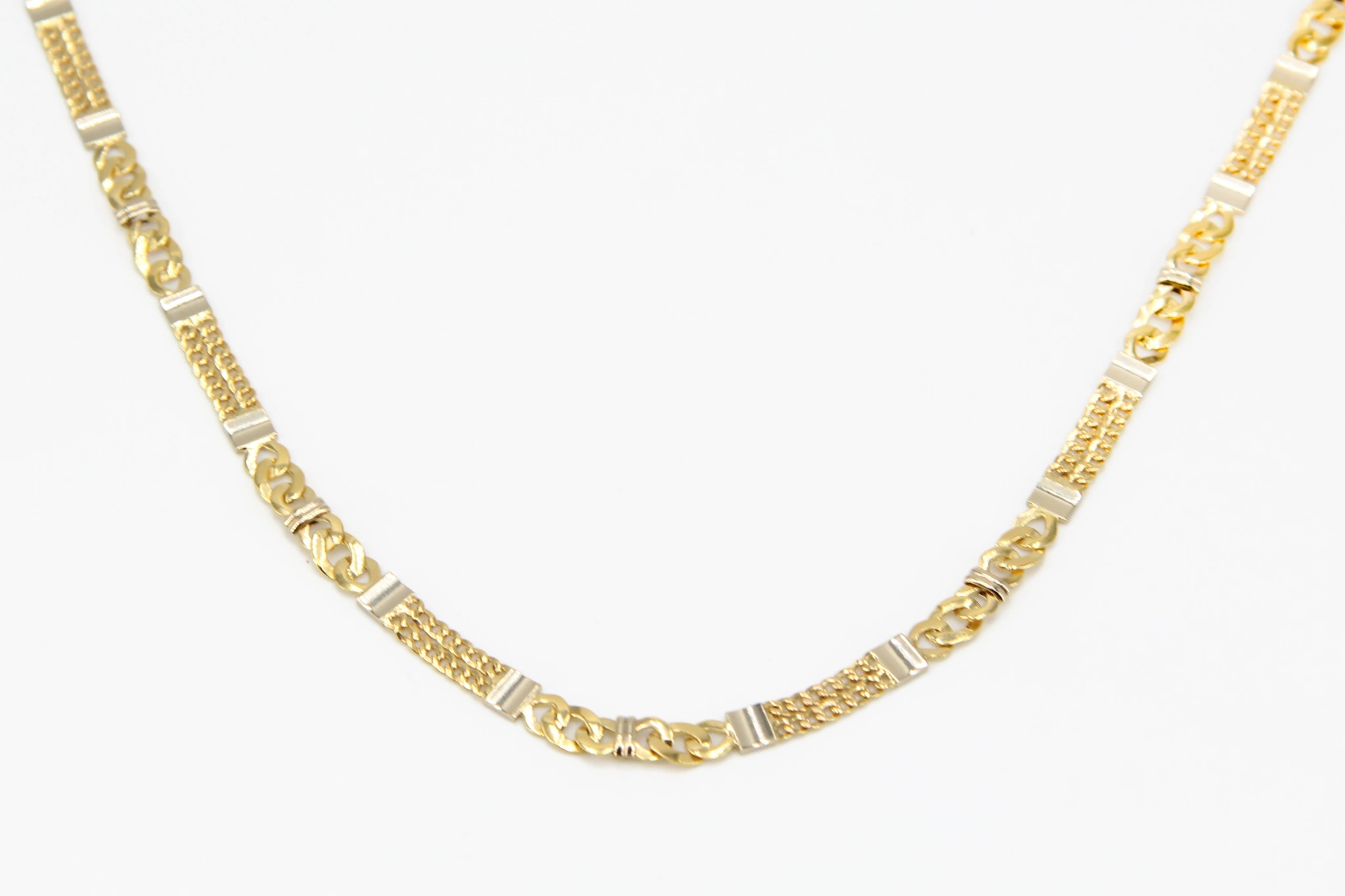 Gargantilla de oro combinado 18K