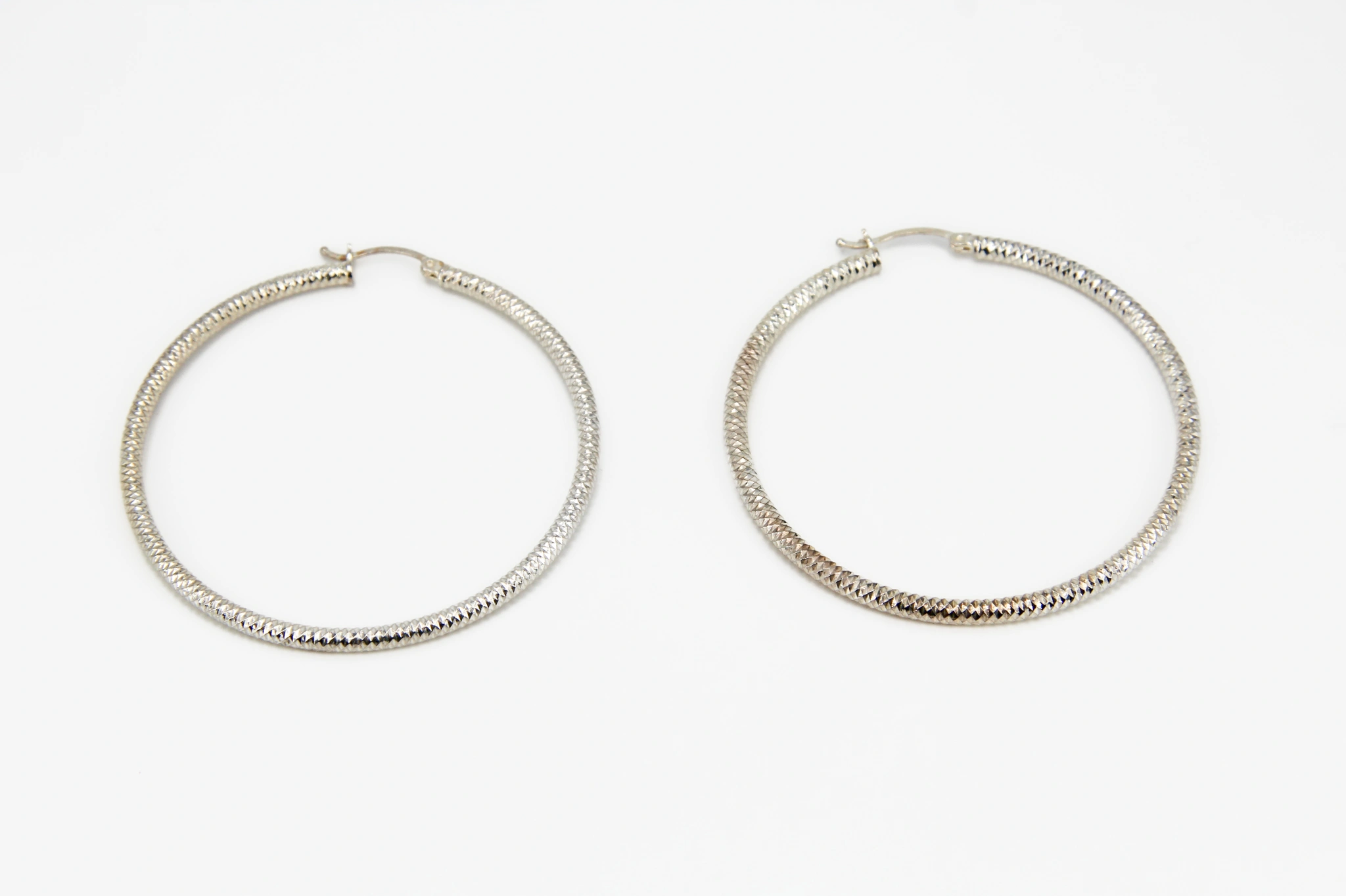 Aros de plata 925 texturizado