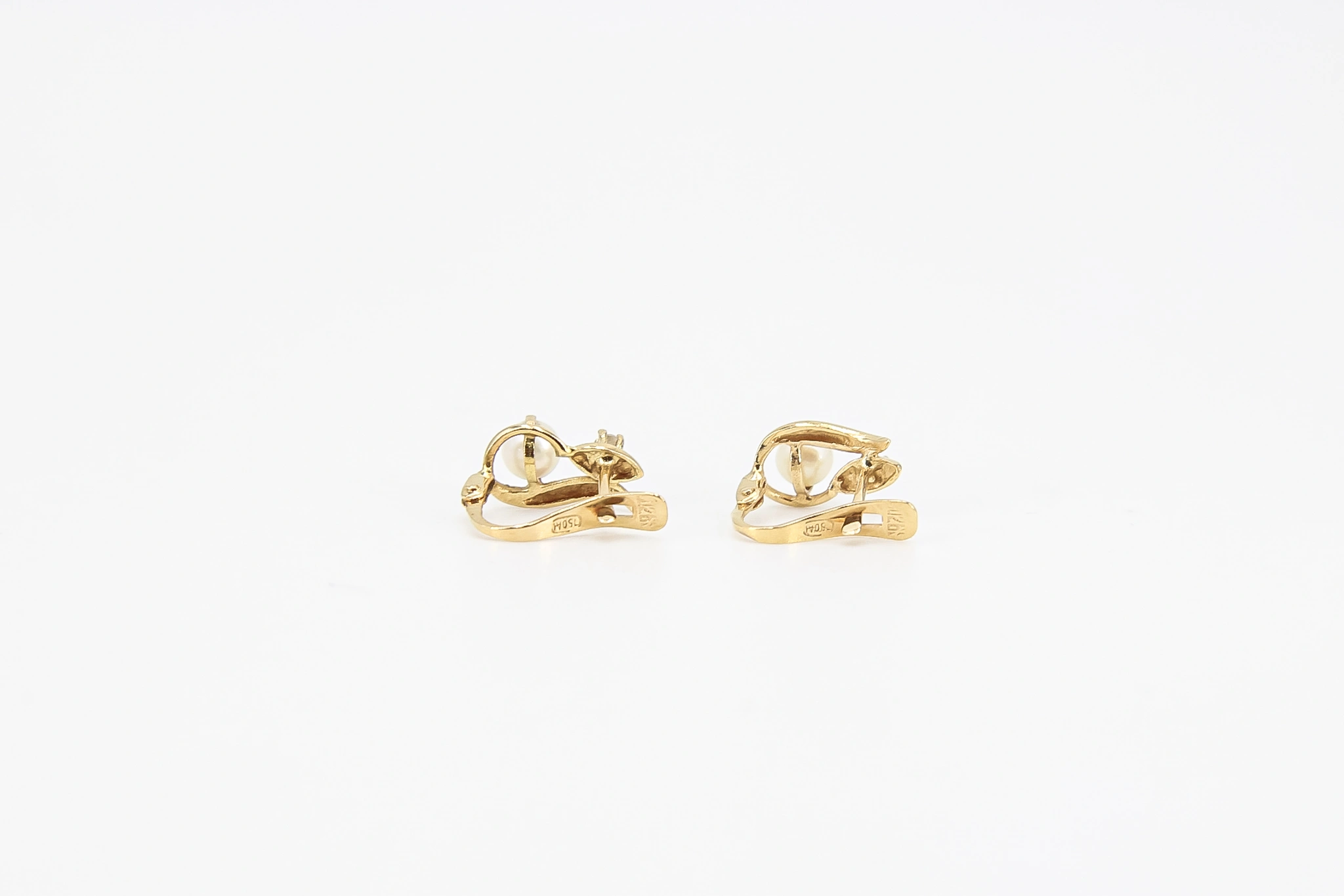 Pendientes de oro 18K con perla — vista alternativa