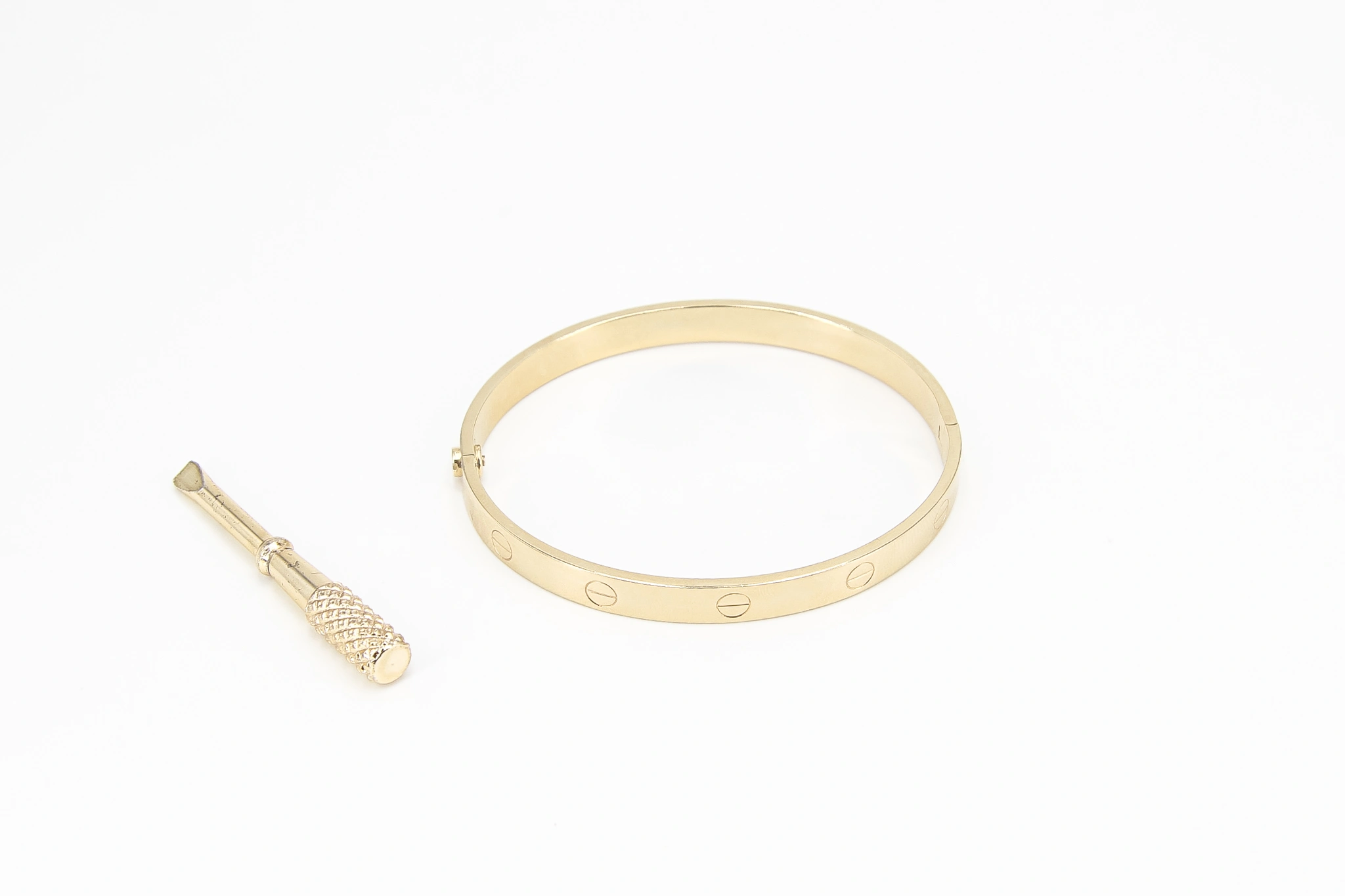 Pulsera caña de oro 18K