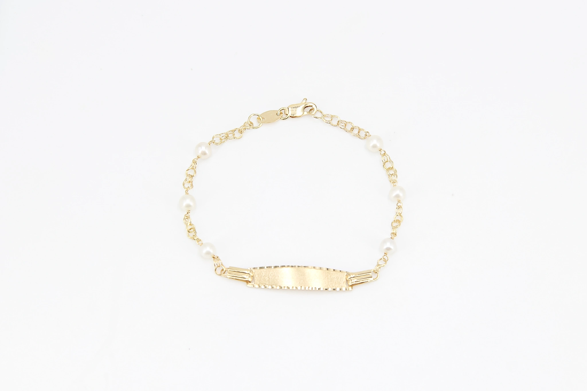 Esclava de oro 18K con perlas