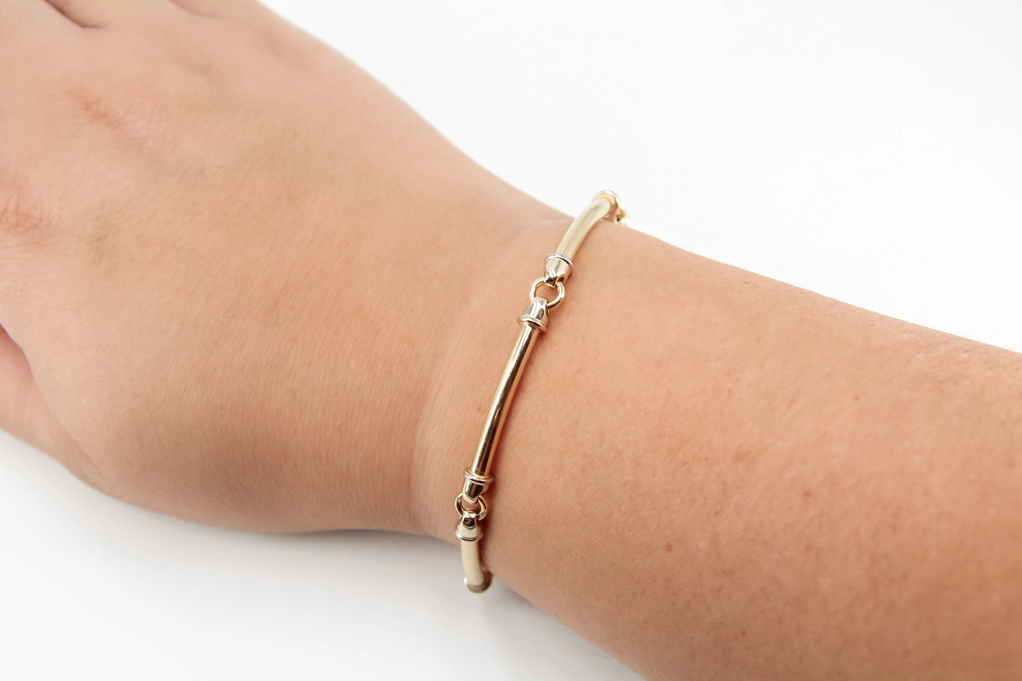 Pulsera de oro combinado 18K — foto 3
